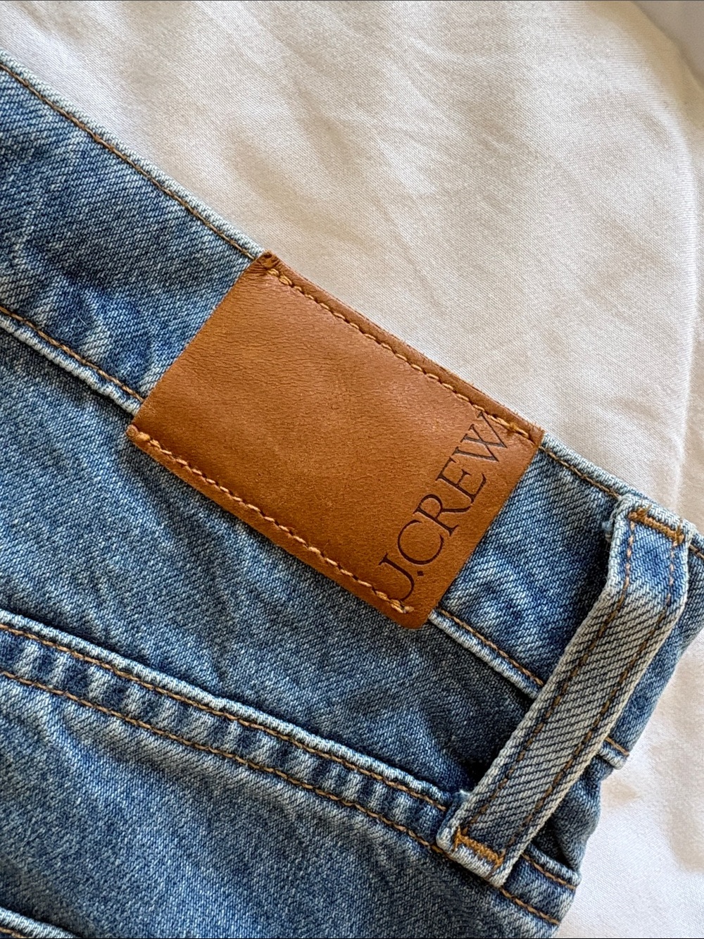 J. Crew Women's Straight-Leg Jeans in Classic Blue Denim - Picture 5 of 9